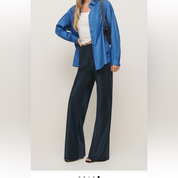 Reformation Navy Pants - Picture 3 of 5